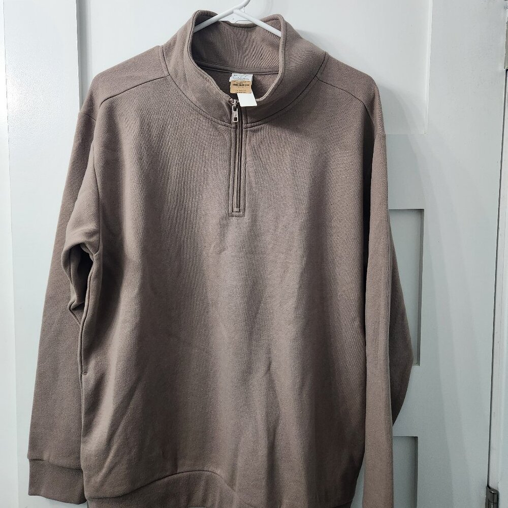 Victoria's Secret Pink Tunic Quarter Zip Sweatshirt